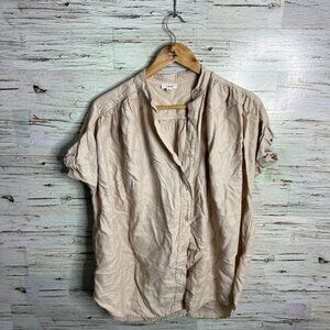 Wilfred Aritzia Bertillon Blouse Blush top cream size xs oversized